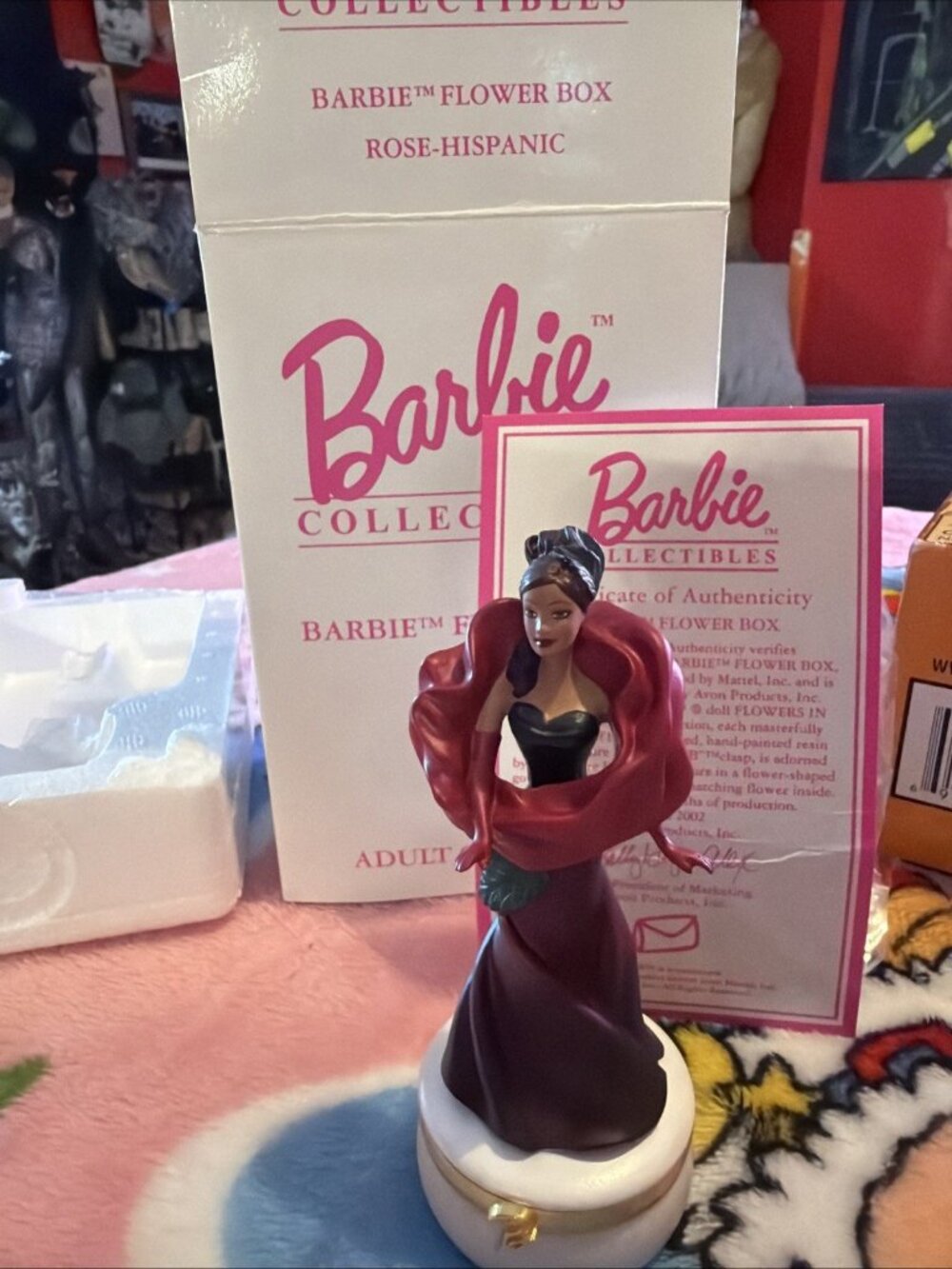 Barbie Collectibles Flower Box Trinket 2002 Avon Limited Edition Rose Hispanic